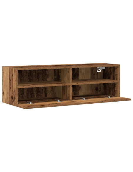 Mobile TV a parete  in legno antico 100x30x30 cm in legno ingegnerizzato