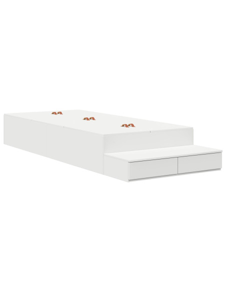 Struttura letto contenitore  Bianco Legno ingegnerizzato