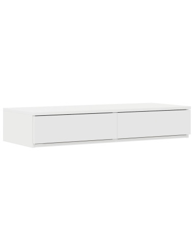 Struttura letto con contenitore Bianco 90 cm Legno multistrato