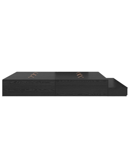 Struttura letto contenitore  Rovere nero Legno ingegnerizzato