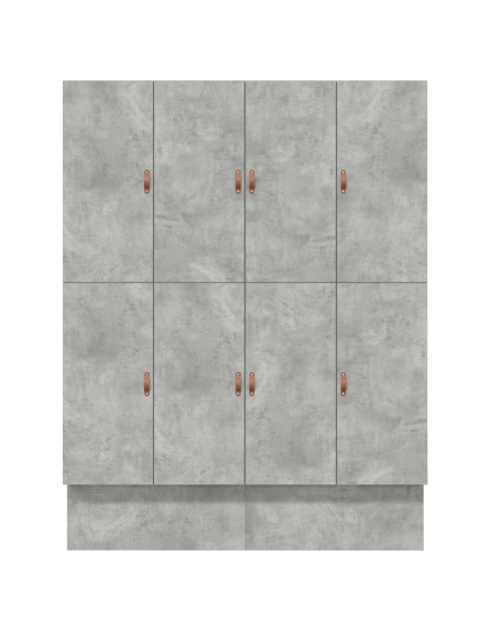 Struttura Letto con Contenitore Grigio Cemento 200x200 cm
