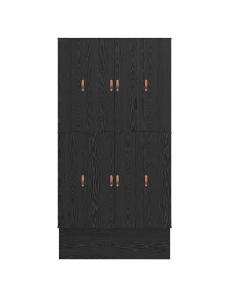 Struttura letto  Rovere Nero 120x200 cm