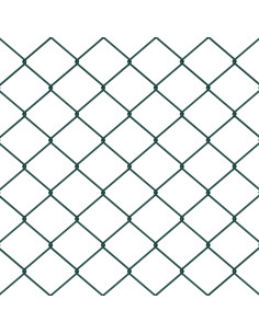 Recinzione con Posto Verde 0,6 x 10 m Acciaio e PVC 2