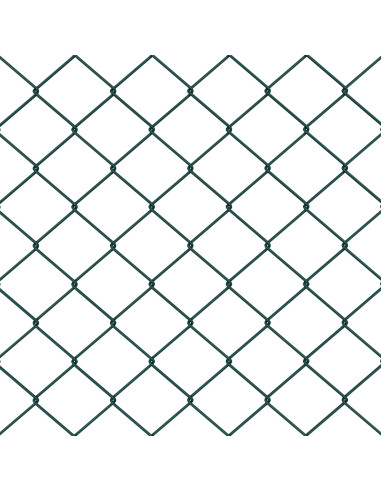 Recinzione con Posto Verde 0,6 x 10 m Acciaio e PVC