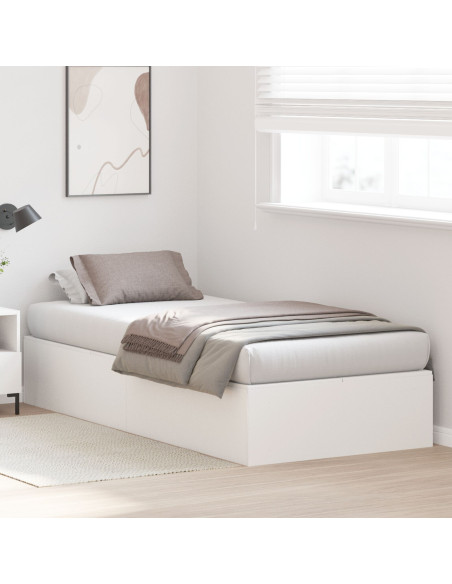 Struttura Letto Storage  Bianca 90x190 cm