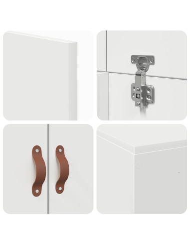 Struttura letto con contenitore Bianco 90 x 190 cm