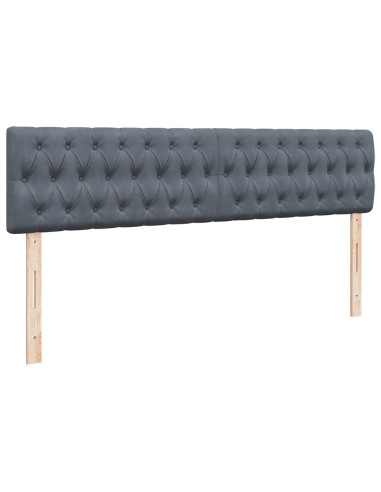Struttura Letto Pouf con Materasso 160x200 cm in Velluto