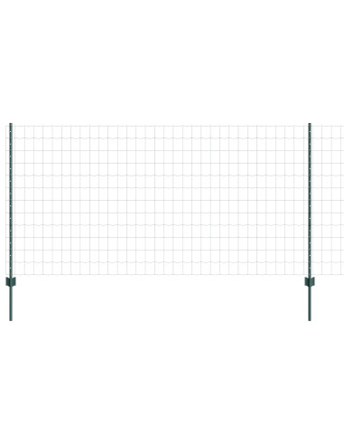 Recinzione con Posto Verde 1,2 x 10 m Acciaio e PVC