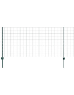 Recinzione con Posto Verde 1 x 10 m Acciaio e PVC 2
