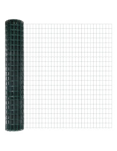 Recinzione con Posto Verde 1,5 x 10 m Acciaio e PVC 2