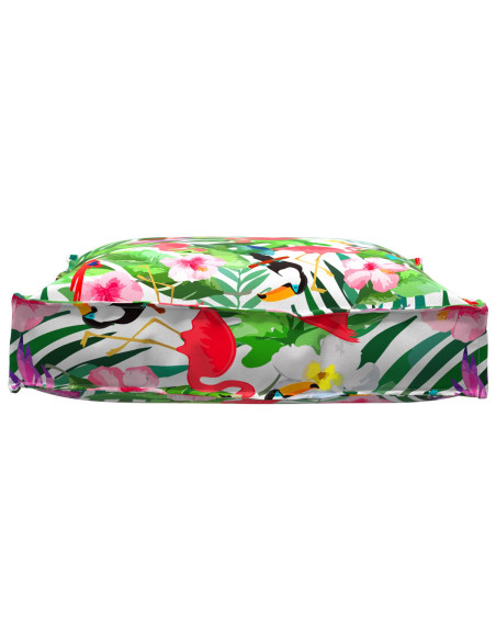 Cuscino per Panca  Giungla Tropicale 70x70x12 cm Tessuto Oxford