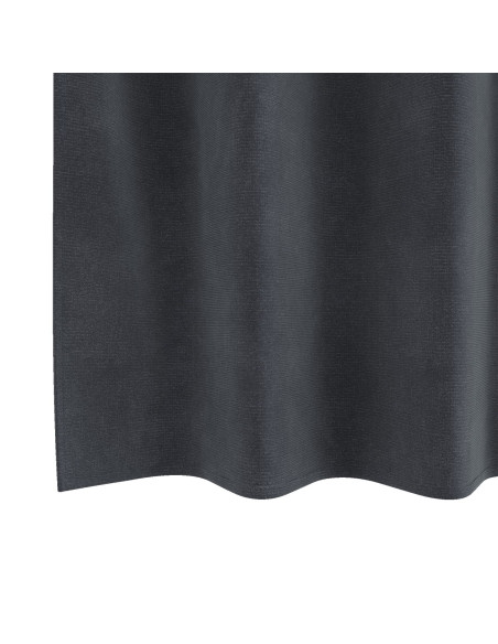 Tende oscuranti  con occhielli 2 pezzi in velluto grigio chiaro
