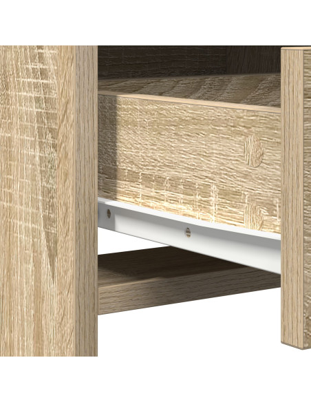 Set di 3 Tolette  in Rovere Sonoma Legno Ingegnerizzato