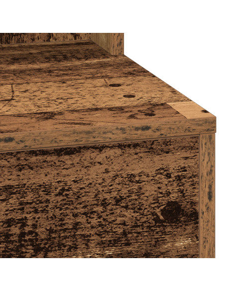 Tavolo da Toeletta con Luci LED - Legno Vintage - 100x41x135 cm