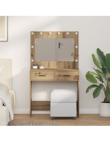 Tavolo da Trucco Rovere artigianale 78,5 x 41 x 135 cm