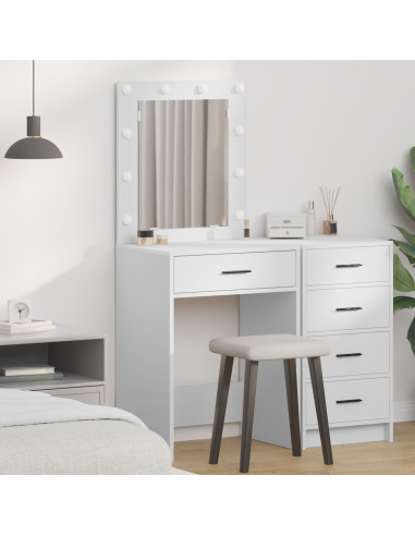 Tavolo da Trucco Bianco 50 x 41 x 135 cm Legno multistrato