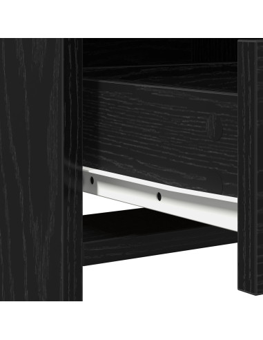 Tavolo da Trucco Rovere Nero 50 x 41 x 135 cm Legno multistrato