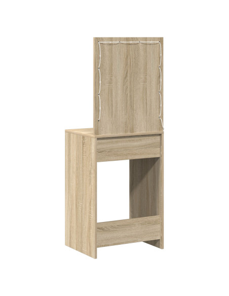 Toeletta  con luci LED Rovere Sonoma 50x41x135 cm