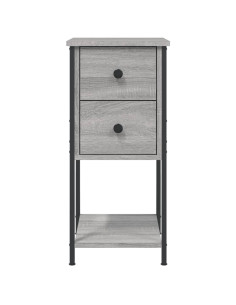 Comodini 2 pz Grigio Sonoma 32x42x70 cm in Legno Multistrato 2