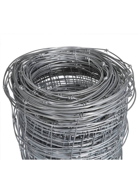 Recinzione da Giardino in Acciaio Zincato 50x0,8 m Argento