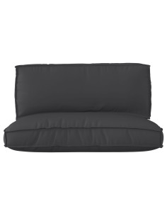 Set di Cuscini per Pallet 2 pcs Nero Tessuto Oxford 2