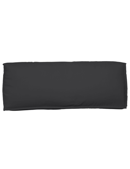 Set di Cuscini per Pallet 2 pcs Nero Tessuto Oxford