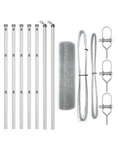 Palo della recinzione Argento 10 x 0,6 m (rete 12 x 12 mm) 2