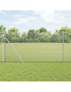 Palo della recinzione Argento 50 x 1,4 m (rete 12 x 12 mm)