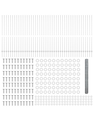 Recinzione con Posto Argento 1,5 x 100 m Acciaio