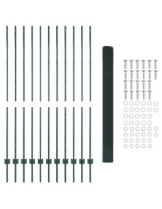 Recinzione con Posto Verde 1,5 x 25 m Acciaio 2
