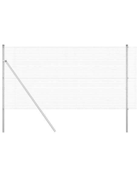 Recinzione in Rete Saldata  con 13 Post 1.2x50 m Acciaio Galvanizzato