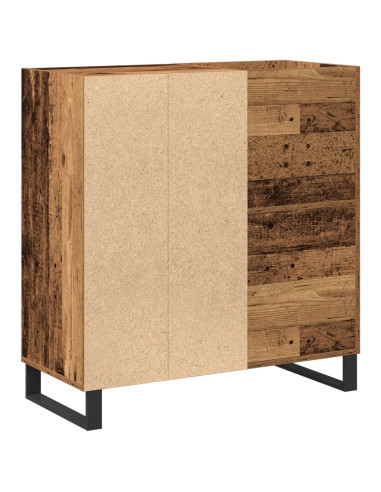 Mobile porta vinili rovere artigianale 85 x 38 x 89 cm