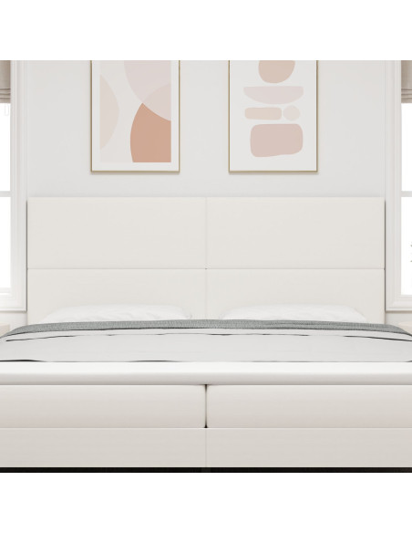 Testiera  Design Semplice Crema 200 cm in Tessuto Corduroy