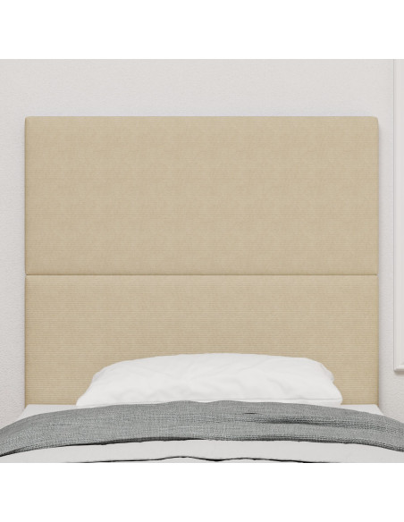 Testiera  Design Semplice Verde Chiaro Grigio 100 cm Tessuto Corduroy