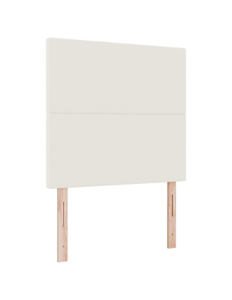 Testiera  Design Semplice Crema 80 cm in Tessuto Vellutato