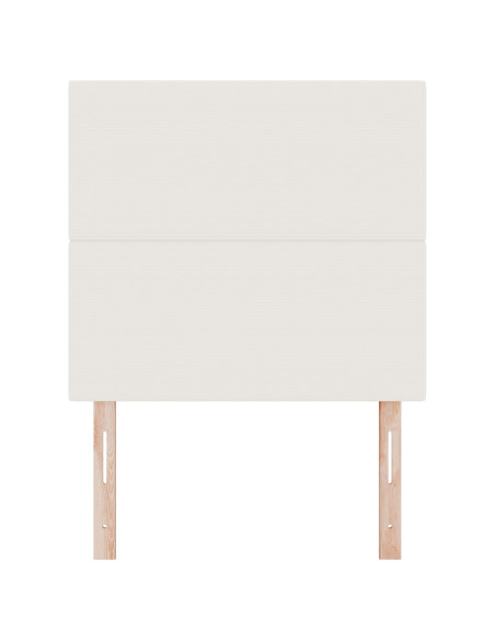 Testiera  Design Semplice Crema 80 cm in Tessuto Vellutato