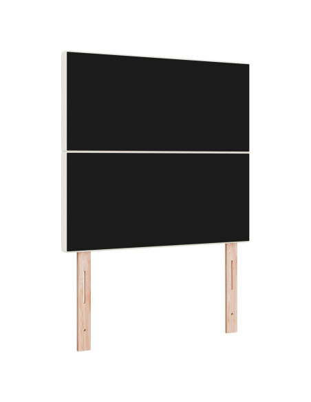 Testiera con testiera Crema 90 cm Pelle Sintetica