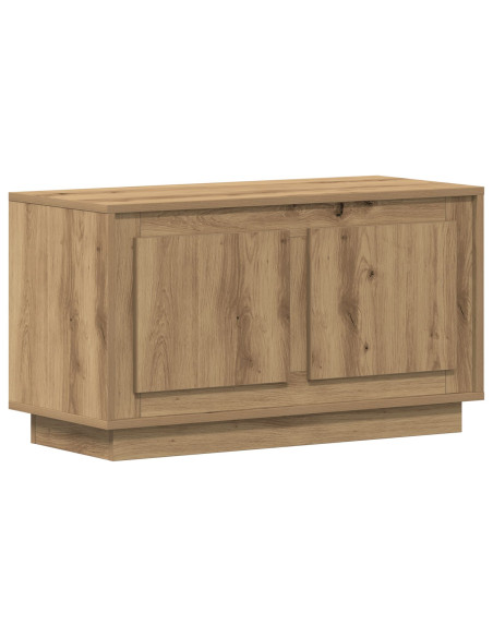 Mobile TV  in Rovere Artigianale 80x35x45 cm in Legno Ingegnerizzato