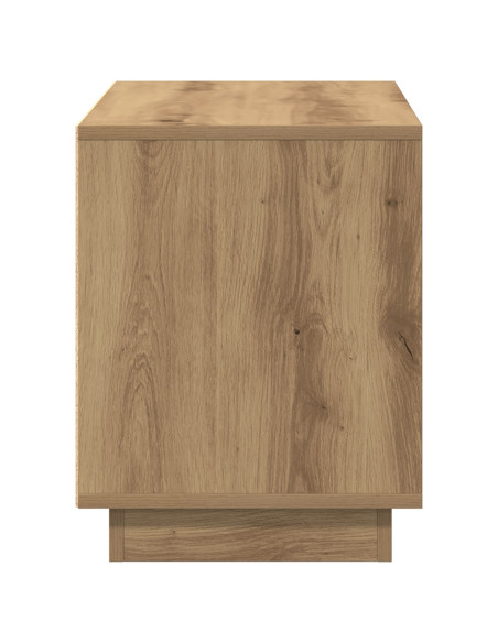 Mobile TV  in Rovere Artigianale 80x35x45 cm in Legno Ingegnerizzato