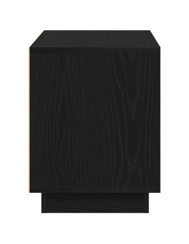 Mobile TV Rovere nero 80 x 35 x 45 cm Legno multistrato