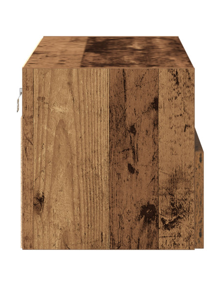 Mobile TV da parete 2 pcs Legno vecchio 100 x 30 x 30 cm