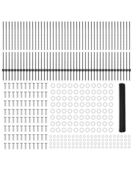 Posti di Recinzione  22 pcs U-Channel Grigio 120 cm Acciaio, Recinzione Esagonale Grigia 1.2x100 m Acciaio