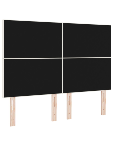 Testiera  semplice crema 140cm in velluto