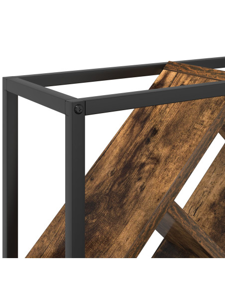 Portabottiglie Rovere fumé 51 x 18 x 52,5 cm Legno multistrato