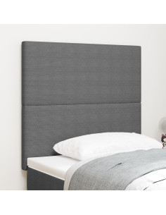 Testiera con testiera Grigio chiaro 80 cm Pelle Sintetica 2