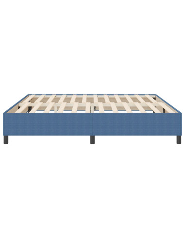 Struttura letto piattaforma Blu 200 x 200 cm Tessuto