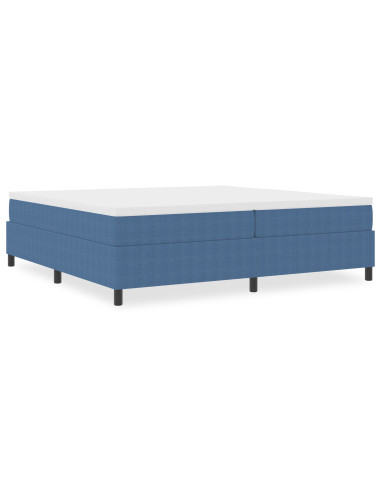 Struttura letto piattaforma Blu 200 x 200 cm Tessuto