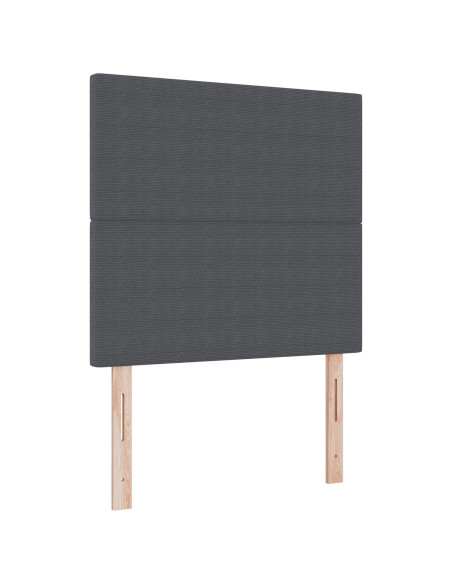 Testiera  Design Semplice Grigio Scuro 100 cm Tessuto Corduroy