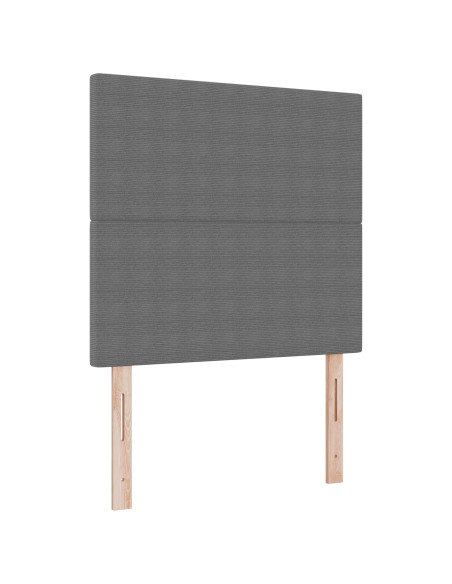 Testiera  Design Semplice Grigio Chiaro 90 cm Tessuto Corduroy
