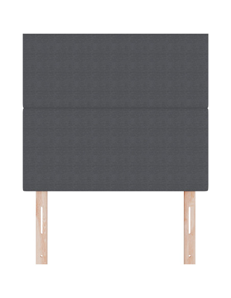 Testiera  Design Semplice Grigio Scuro 100 cm Tessuto Corduroy